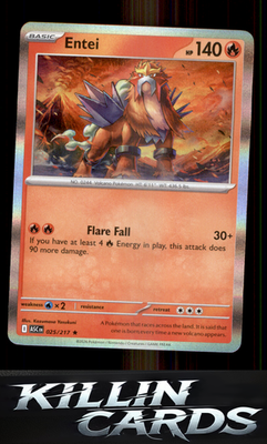 Entei 025/217 Pokemon Rare ME: Ascended Heroes Card NM