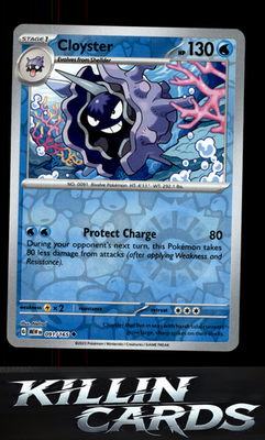 Reverse Holofoil Cloyster 091/165 Pokemon Uncommon SV: Scarlet & Violet 151 Card