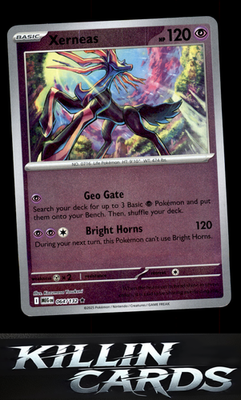 Reverse Holofoil Xerneas 064/132 Pokemon Rare ME01: Mega Evolution Card NM