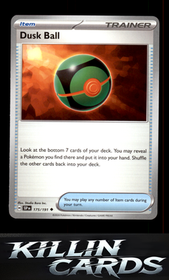 Dusk Ball 175/191 Pokemon Uncommon SV08: Surging Sparks Card NM
