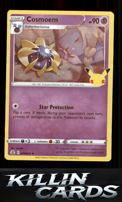 Cosmoem 014/025 Pokemon Holo Rare Celebrations Card NM
