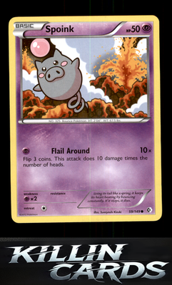 Spoink 59/149 Pokemon Common Boundaries Crossed Card NM