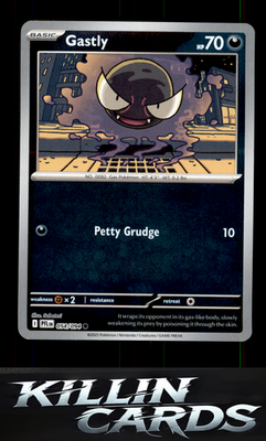 Reverse Holofoil Gastly 054/094 Pokemon Common ME02: Phantasmal Flames Card NM