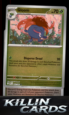 Reverse Holofoil Gloom 002/094 Pokemon Common ME02: Phantasmal Flames Card NM
