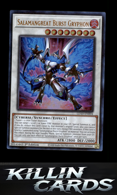 1st Edition Salamangreat Burst Gryphon LD10-EN004 YuGiOh Ultra Rare Legendary Du