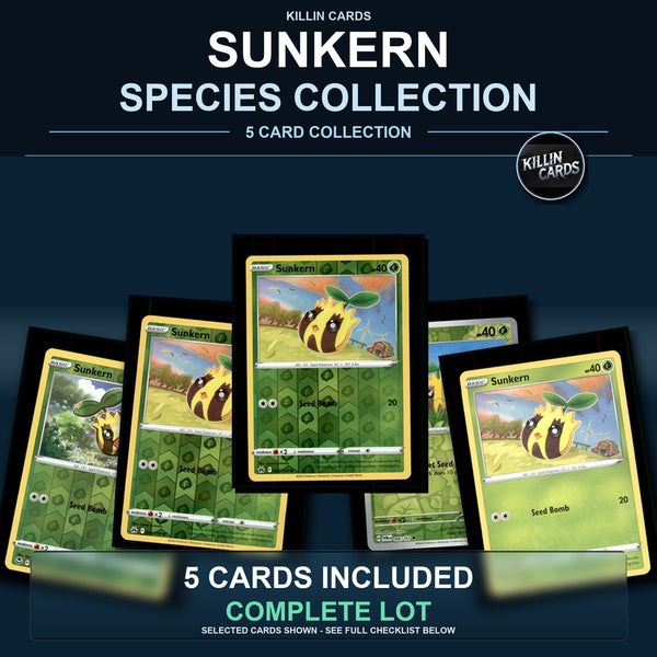Pokemon TCG Sunkern Species Collection 5 Different Cards