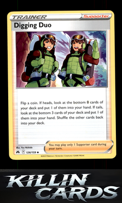 Digging Duo 126/159 Pokemon Uncommon SWSH: Crown Zenith Card NM