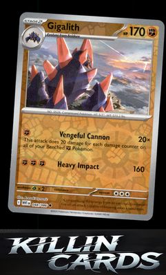 Reverse Holofoil Gigalith 048/086 Pokemon Uncommon SV: White Flare Card NM