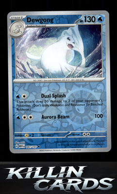 Reverse Holofoil Dewgong 087/165 Pokemon Uncommon SV: Scarlet & Violet 151 Card