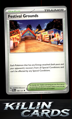 Festival Grounds 108/131 Pokemon Uncommon SV: Prismatic Evolutions Card NM