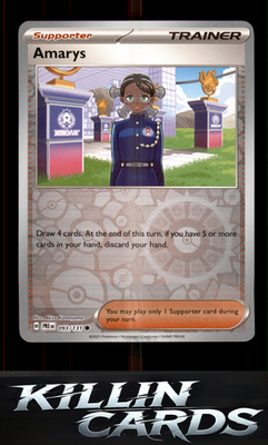 Reverse Holofoil Amarys - 093/131 093/131 Pokemon Common SV: Prismatic Evolution