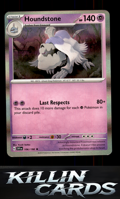 Houndstone 106/198 Pokemon Rare SV01: Scarlet & Violet Base Set Card NM