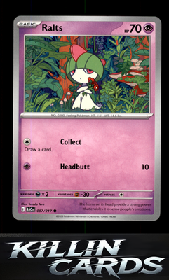 Ralts 087/217 Pokemon Common ME: Ascended Heroes Card NM