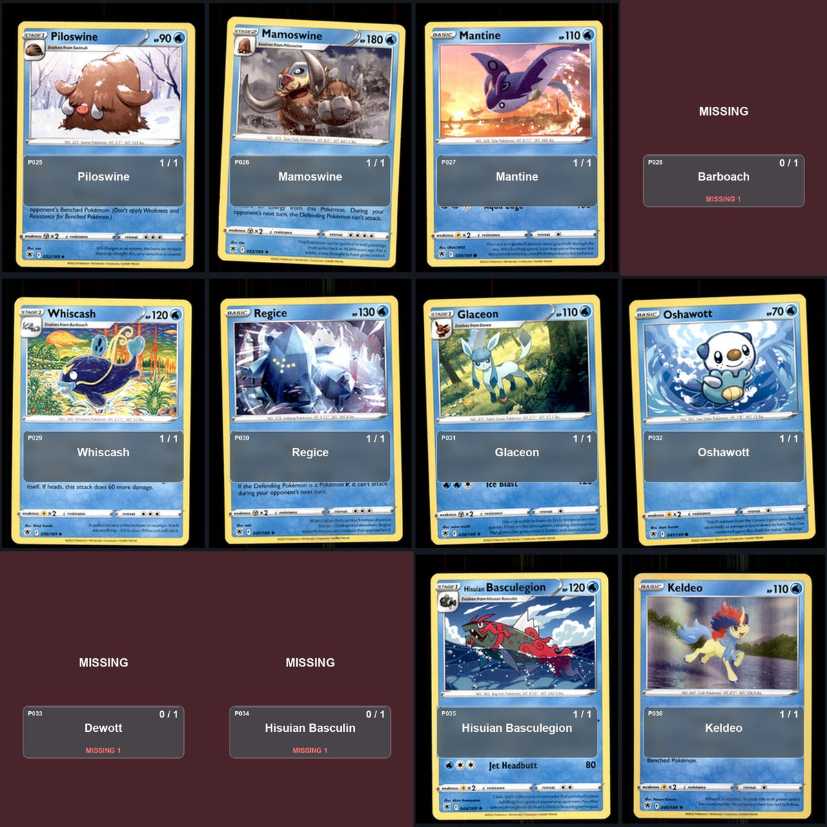 Pokemon TCG SWSH10: Astral Radiance C/UC/R Standard Set 100 Cards