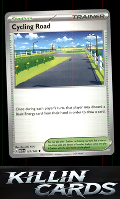 Cycling Road 157/165 Pokemon Uncommon SV: Scarlet & Violet 151 Card NM