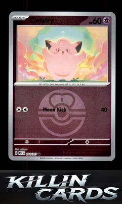 Reverse Holofoil Clefairy (Love Ball) 074/217 Pokemon Common ME: Ascended Heroes