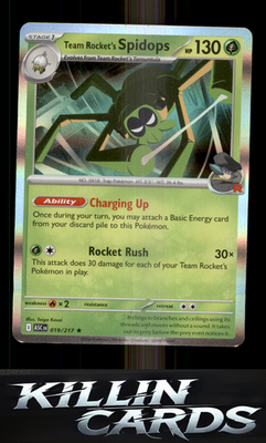 Team Rocket's Spidops 019/217 Pokemon Rare ME: Ascended Heroes Card NM