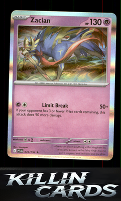 Zacian - 045/094 045/094 Pokemon Rare ME02: Phantasmal Flames Card NM