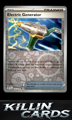 Reverse Holofoil Electric Generator 170/198 Pokemon Uncommon SV01: Scarlet & Vio