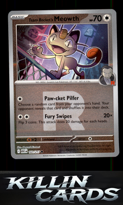 Team Rocket's Meowth (Team Rocket) 161/217 Pokemon Common ME: Ascended Heroes Ca