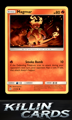 Magmar 21/236 Pokemon Common SM - Unified Minds Card NM