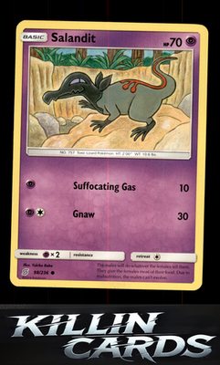 Salandit (98) 98/236 Pokemon Common SM - Unified Minds Card NM
