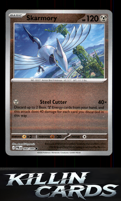 Reverse Holofoil Skarmory 060/084 Pokemon Common ME05: Pitch Black Card NM