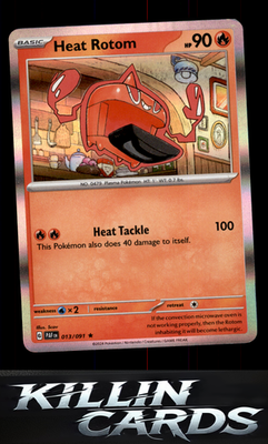 Heat Rotom 013/091 Pokemon Rare SV: Paldean Fates Card NM