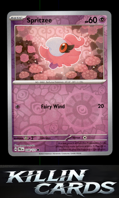 Reverse Holofoil Spritzee 038/131 Pokemon Common SV: Prismatic Evolutions Card N