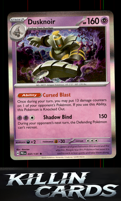 Dusknoir 037/131 Pokemon Rare SV: Prismatic Evolutions Card NM