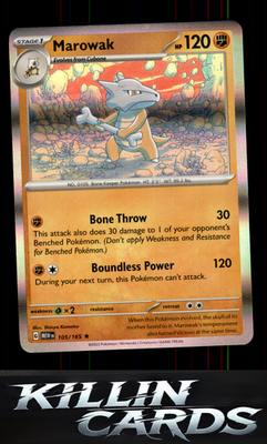 Marowak 105/165 Pokemon Rare SV: Scarlet & Violet 151 Card NM