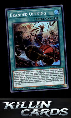 Branded Opening DAMA-EN054 YuGiOh Super Rare Dawn of Majesty Card NM