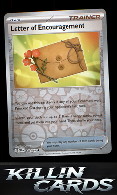 Reverse Holofoil Letter of Encouragement 189/197 Pokemon Uncommon SV03: Obsidian