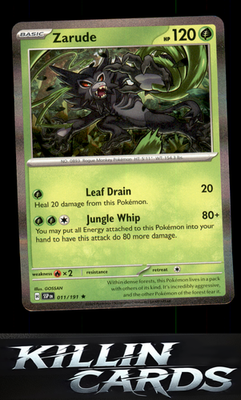 Zarude 011/191 Pokemon Rare SV08: Surging Sparks Card NM