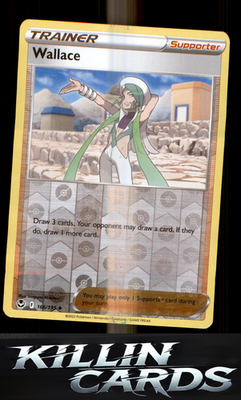 Wallace 166/195 Pokemon Uncommon SWSH12: Silver Tempest Card NM