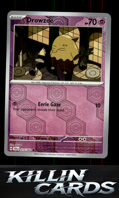 Reverse Holofoil Drowzee 016/064 Pokemon Common SV: Shrouded Fable Card NM