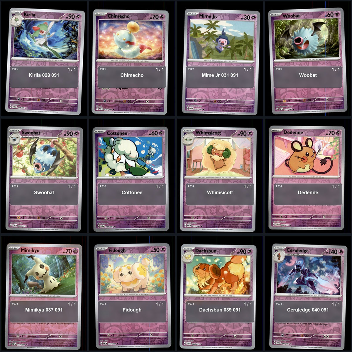 Pokemon TCG SV: Paldean Fates Reverse Holo Master Set 72 Reverse Holo Card