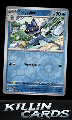 Reverse Holofoil Frogadier 040/142 Pokemon Uncommon SV07: Stellar Crown Card NM