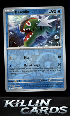 Reverse Holofoil Basculin 024/086 Pokemon Common SV: White Flare Card NM