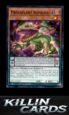 1st Edition Predaplant Bufolicula MP23-EN070 YuGiOh Common 25th Anniversary Tin: