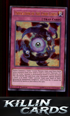 1st Edition Unification of the Cubic Lords MVP1-EN045 YuGiOh Ultra Rare The Dark