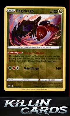 Reverse Holofoil Regidrago 118/189 Pokemon Rare SWSH10: Astral Radiance Card NM