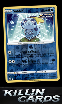 Reverse Holofoil Sobble 041/198 Pokemon Common SWSH06: Chilling Reign Card NM