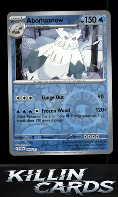 Reverse Holofoil Abomasnow 060/182 Pokemon Uncommon SV10: Destined Rivals Card N