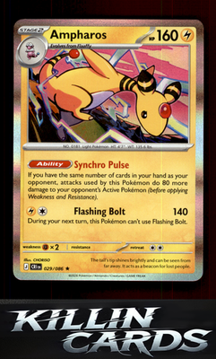 Ampharos - 029/086 029/086 Pokemon Rare ME04: Chaos Rising Card NM