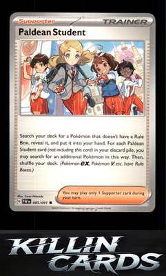 Paldean Student - 085/091 085/091 Pokemon Common SV: Paldean Fates Card LP