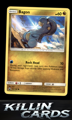Bagon (103) 103/168 Pokemon Common SM - Celestial Storm Card LP