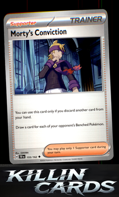 Morty's Conviction - 155/162 155/162 Pokemon Uncommon SV05: Temporal Forces Card