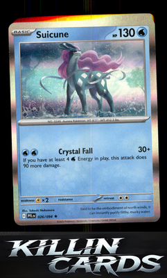 Suicune 026/094 Pokemon Rare ME02: Phantasmal Flames Card