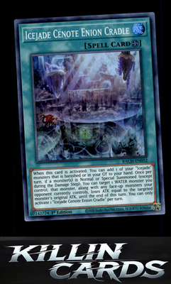 1st Edition Icejade Cenote Enion Cradle BACH-EN052 YuGiOh Super Rare Battle of C